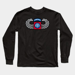 82nd Airborne Jump Wings Long Sleeve T-Shirt